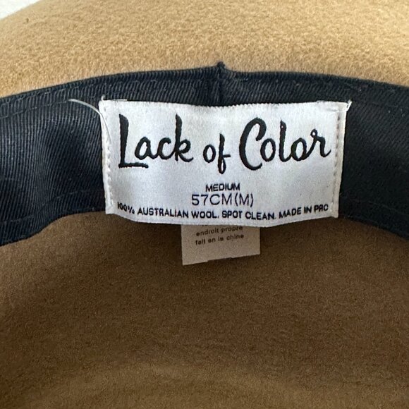 Lack of Color Womens Wool Hat Quiet Luxury Minimalist Boho Chic Camel Brown - Picture 2 of 9